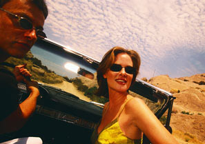 Man and Woman in Convertible